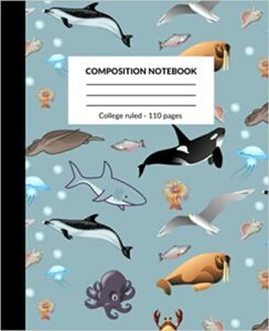 Book Cover: Composition Notebook: Sea Life