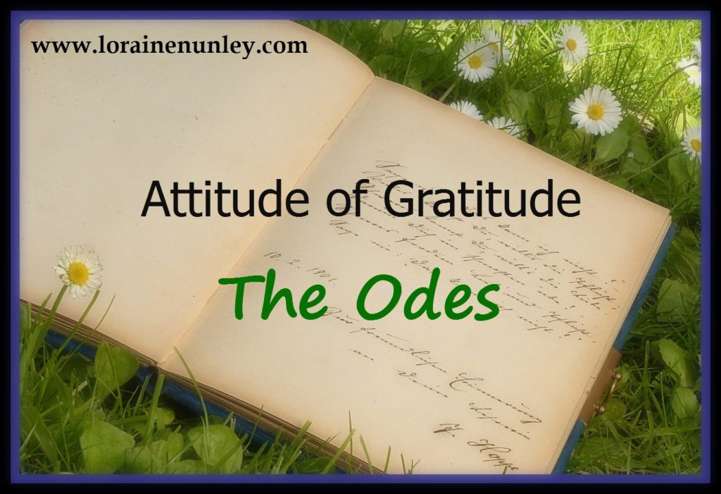 Attitude of Gratitude - The Odes | www.lorainenunley.com
