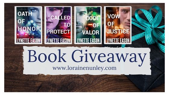 Blue Justice series by Lynette Eason book giveaway